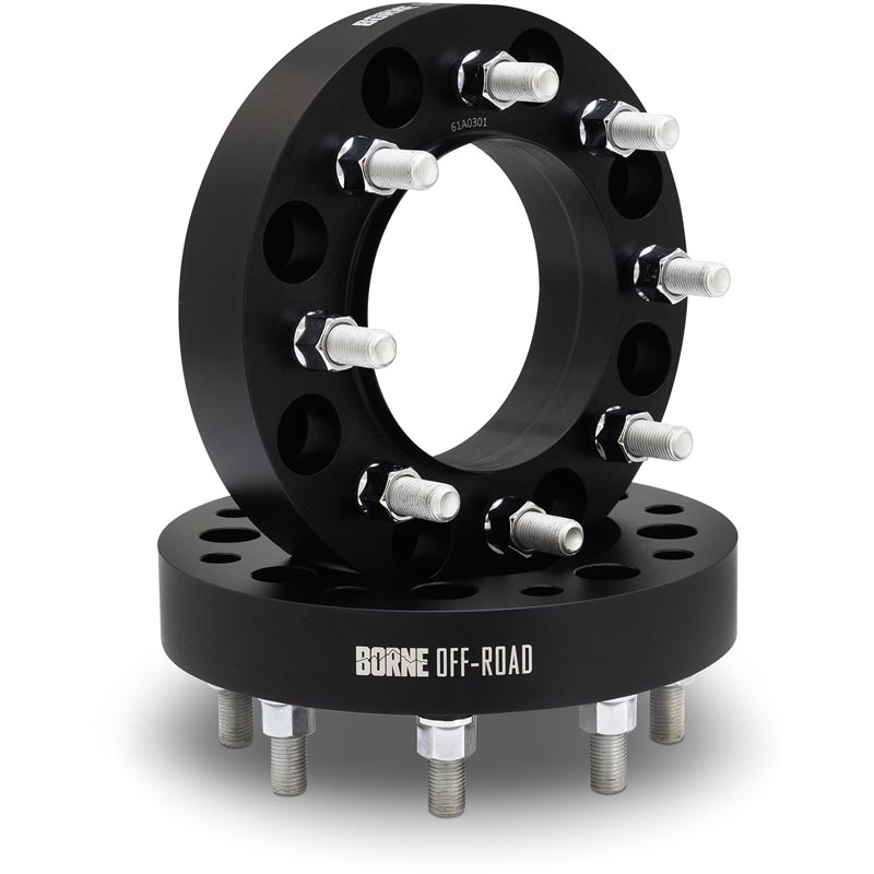 Borne Off-Road BNWS-012-381BK Black 1.5" Wheel Spacer 8x180 to 8x165.1 Adapters (Pair)