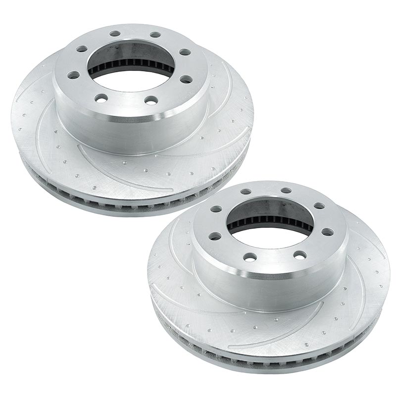 SSBC-USA 23187AA3L/3R Dimple Drilled & Slotted Brake Rotors (Rear)