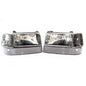 Complete Performance Six Piece Clear/Black Headlights (Pair)