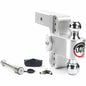 Weigh Safe 2.5" 180 Hitch Chrome Combo Ball & Lock Pin - 6" Drop