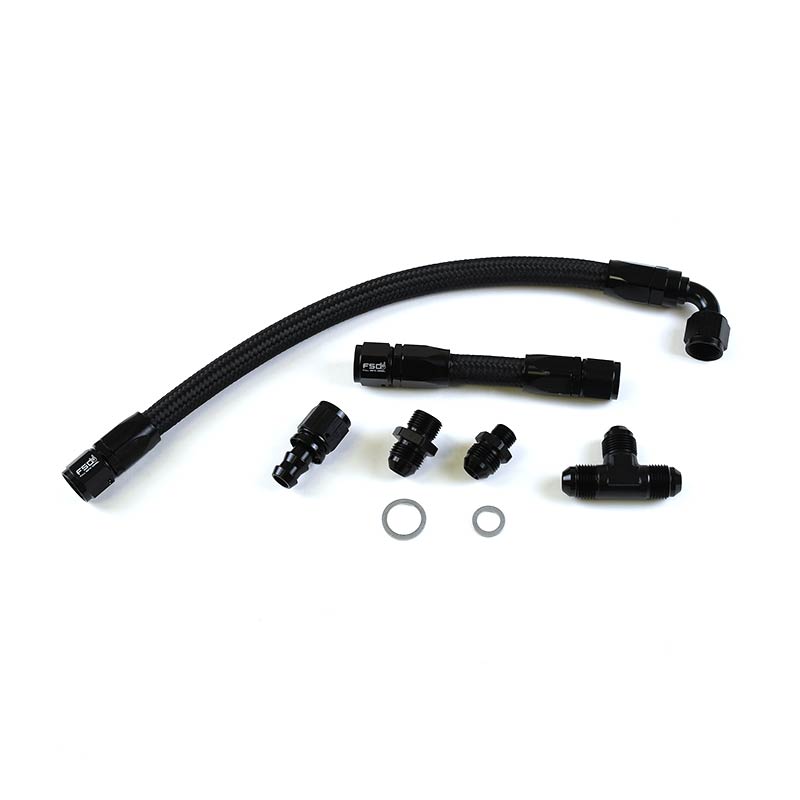 Full Send Diesel FSD-08-B Braided P-Pump Dual Feed Kit