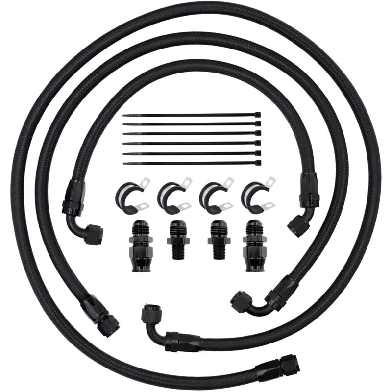 Full Send Diesel FSD-10-BE Braided Transmission Cooler Line Kit