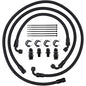 Full Send Diesel FSD-10-BE Braided Transmission Cooler Line Kit