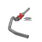 Diamond Eye K4310A-RP 4" Aluminized Cat-Back Exhaust System (No Muffler)