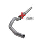 Diamond Eye K5316A-RP 5" Aluminized Cat-Back Exhaust System (No Muffler)
