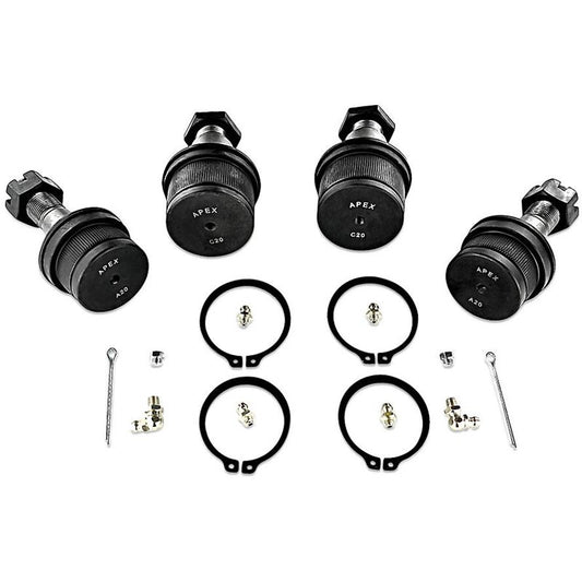 Apex Chassis KIT104 Extreme Duty Upper And Lower Ball Joint Kit