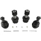 Apex Chassis KIT111K Extreme Duty Upper & Lower Knurled Ball Joint Kit