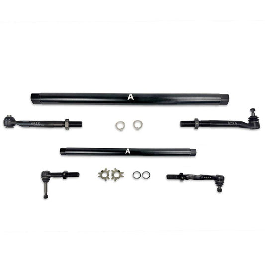 Apex Chassis Steel Pro Lock Steering Kit (Black) KIT370-STL