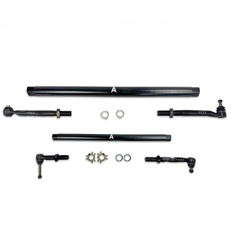 Apex Chassis Steel ProLock Steering Kit (Black) KIT375-STL