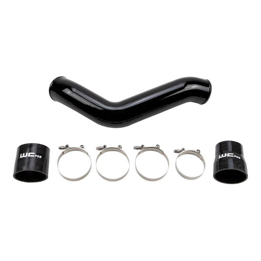 WCFab 3.5" Cold Side Intercooler Pipe - Gloss Black WCF100218-GB