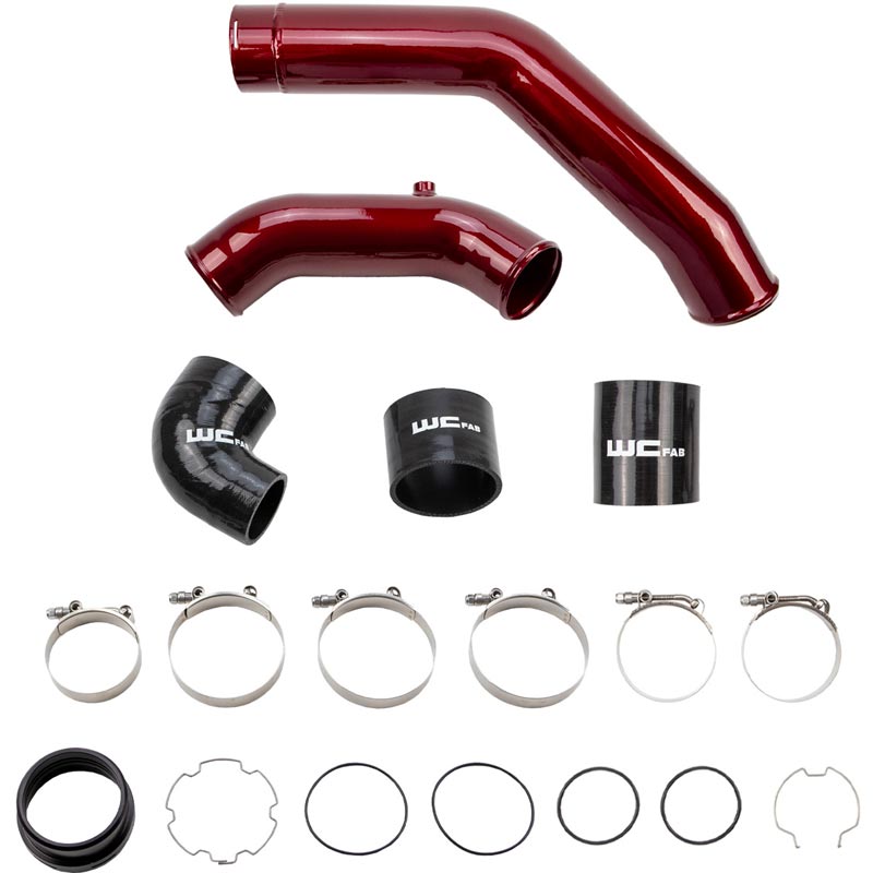 WCFab Intercooler Pipe Kit - Gloss Black WCF100297-GB