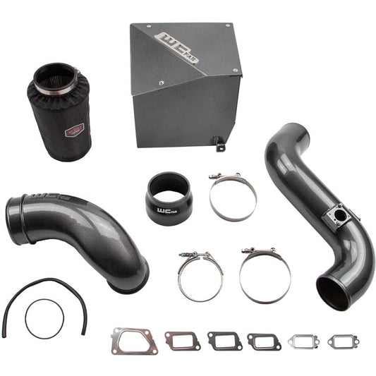 WCFab 4" Stage 2 Intake Kit W/ Air Box - Gloss Black WCF100304-GB