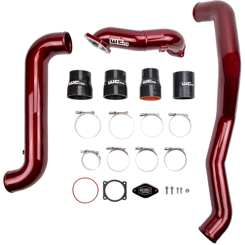 WCFab Intercooler Pipe Kit - Gloss Black WCF100409-GB
