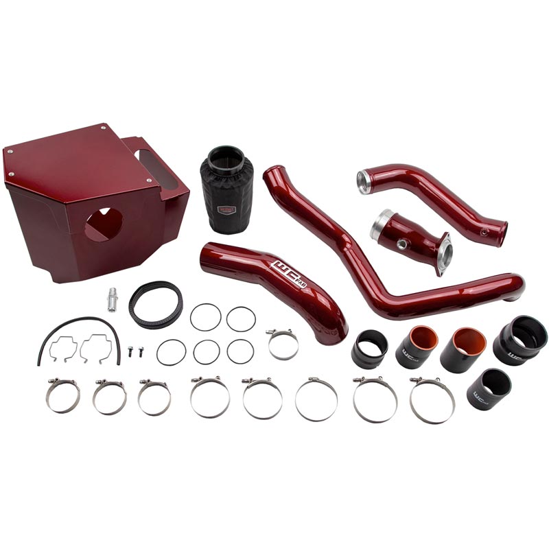 WCFab 4" Stage 2 Intake Kit W/ Air Box - Gloss White WCF100414-GW