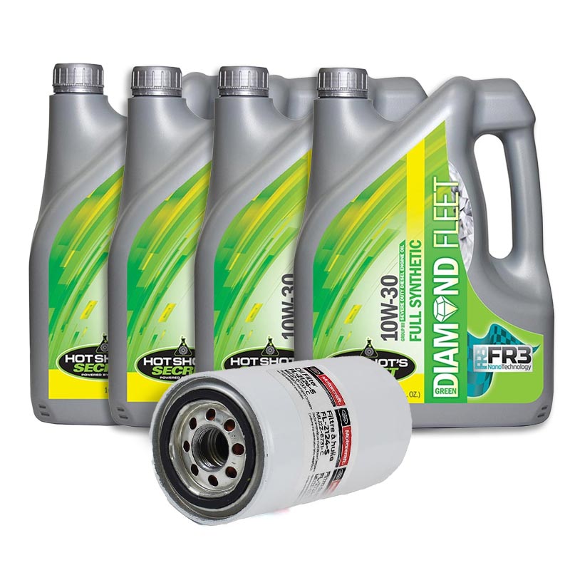 Ford 6.7L Powerstroke 10W-30 Oil Change Bundle (OE Oil Filter)